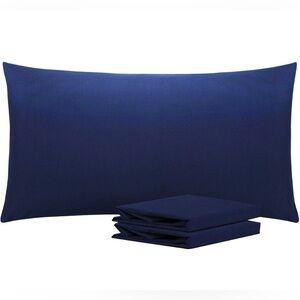 Coisini Microfiber Pillow Cases - Navy, King Size (20” x 36”)